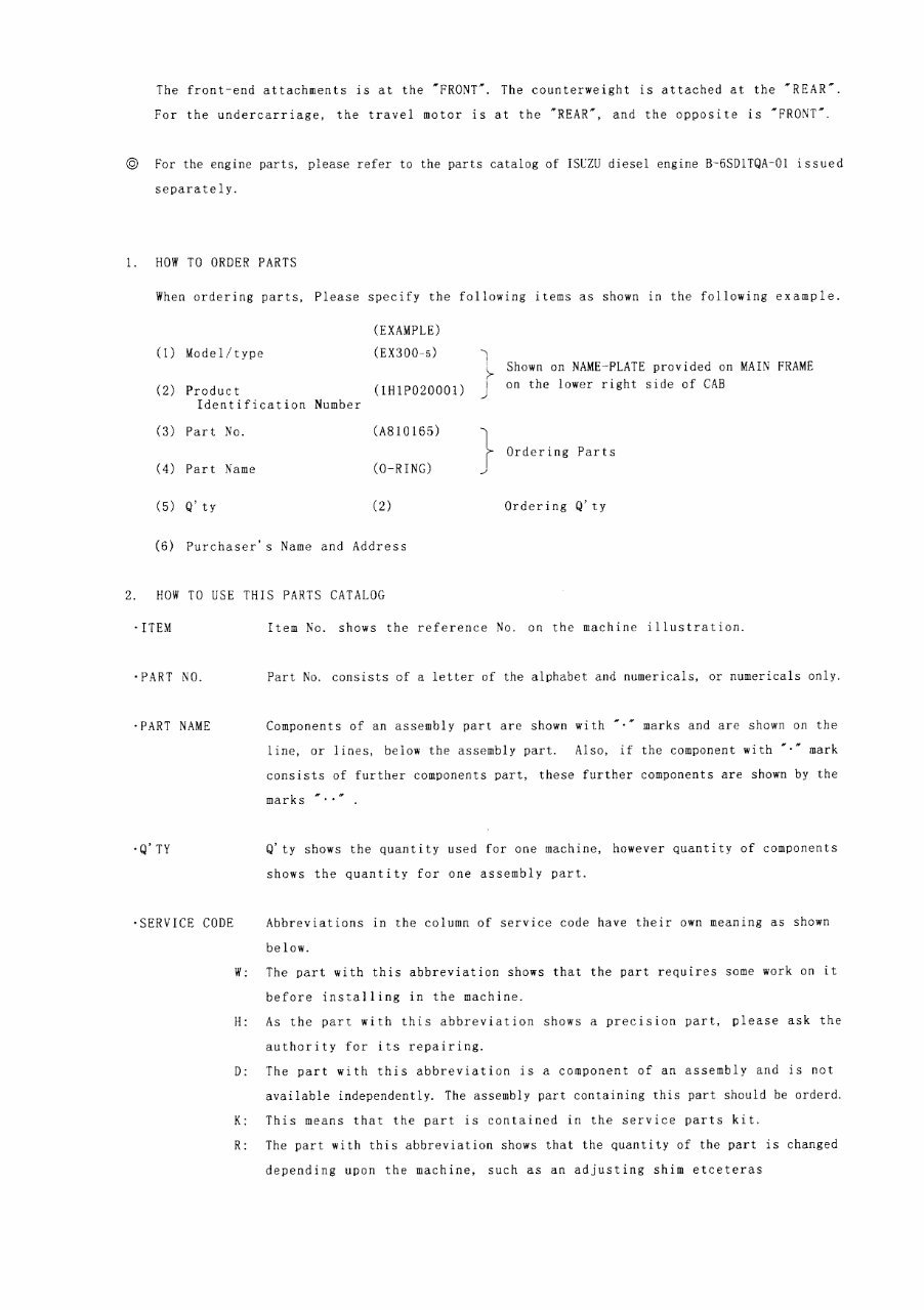 HITACHI EX300-5 EX300LC-5 EX330LC-5 EX350H-5 EX350LCH-5 EX350K-5 EX350LCK-5 EX370-5 EX370HD-5 Excavator Parts Catalog Manual preview img 8