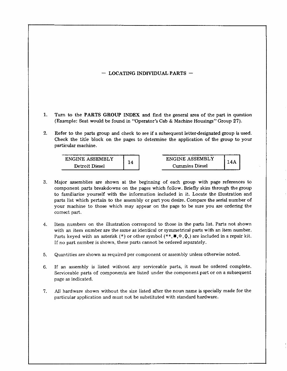 KOEHRING BANTAM C 366 Excavator MASTER Parts Manual preview img 4
