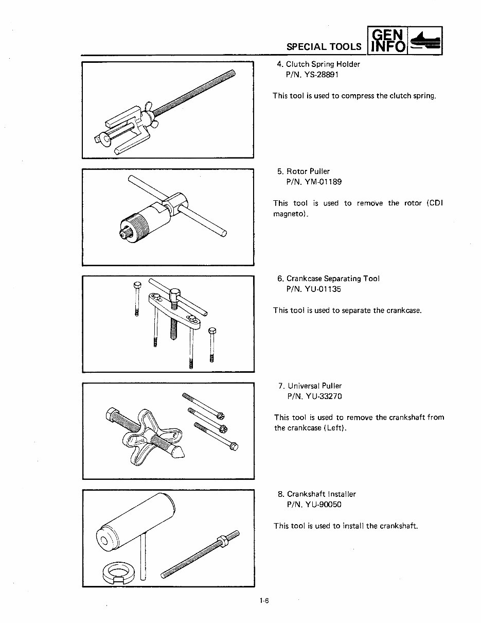  Yamaha Snoscoot SV80 SV 80 88 89 90 91 Snowmobile Service Repair Workshop Manual preview img 9