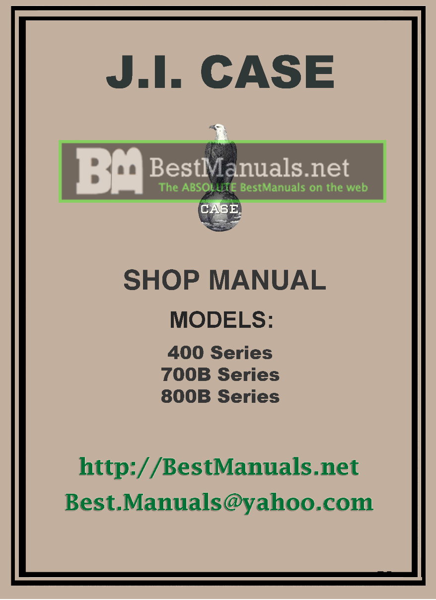 Case 701B, 703B, 711B, 713B Tractor Workshop Service Repair Manual - preview img 1