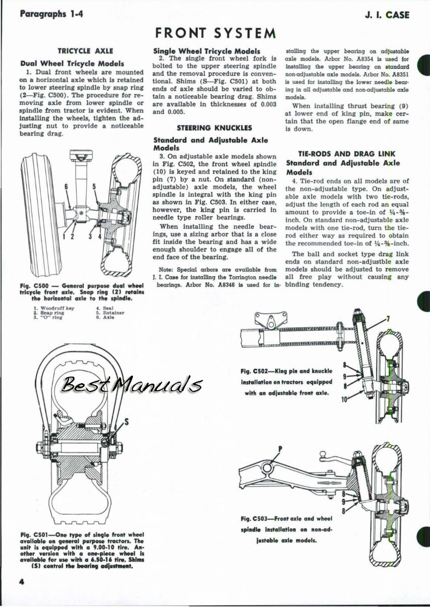 Case 701B, 703B, 711B, 713B Tractor Workshop Service Repair Manual - preview img 4