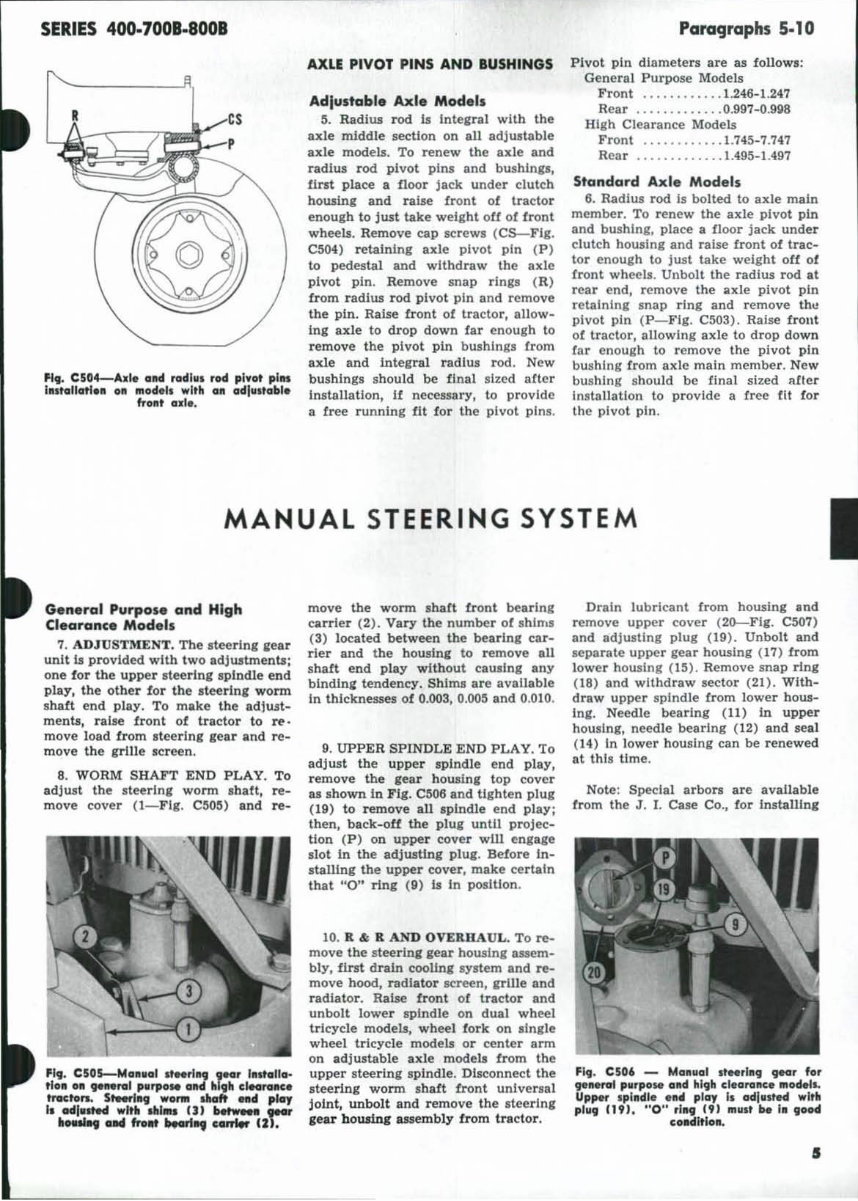 Case 701B, 703B, 711B, 713B Tractor Workshop Service Repair Manual - preview img 5