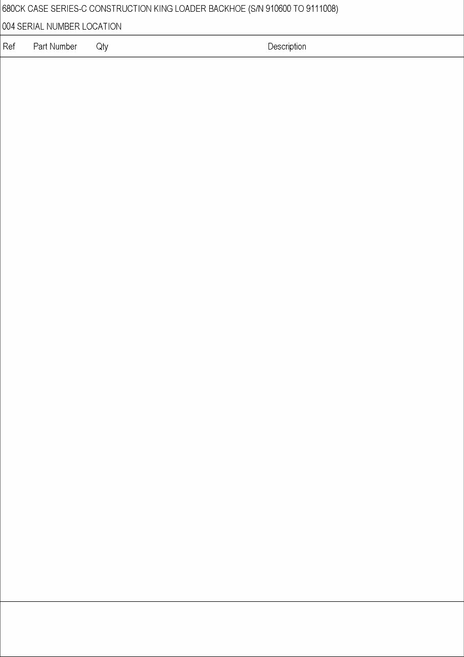 CASE 680C CK BACKHOE Loader Parts Catalog Manual preview img 4