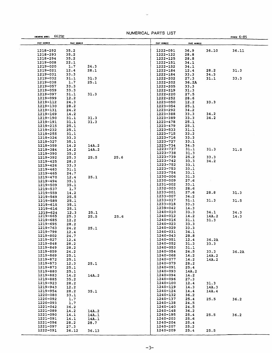 KOEHRING Hydraulic Excavator 6625 Parts Manual preview img 8