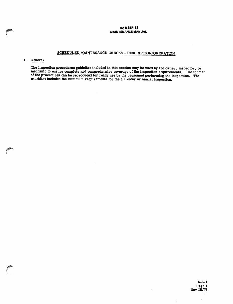 Grumman AA5 Traveler Cheetah Tiger Maintenance Manual preview img 10