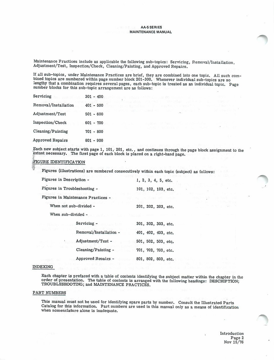 Grumman AA5 Traveler Cheetah Tiger Maintenance Manual preview img 5