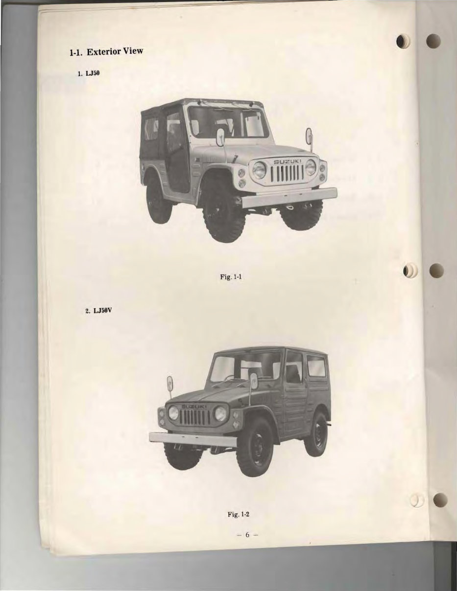 SUZUKI LJ50 LJ50V 4WD JIMNY & VAN FACTORY Workshop Manual preview img 5