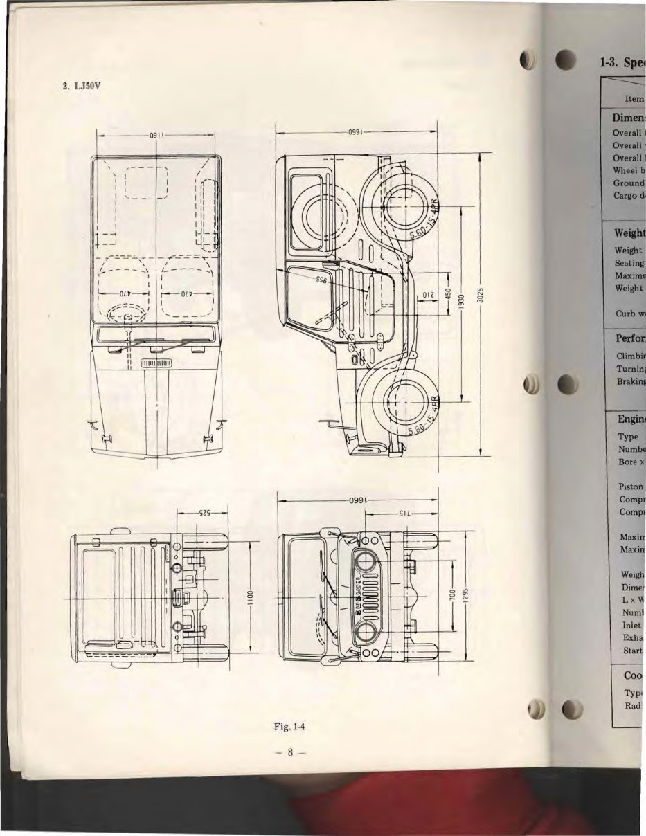 SUZUKI LJ50 LJ50V 4WD JIMNY & VAN FACTORY Workshop Manual preview img 7