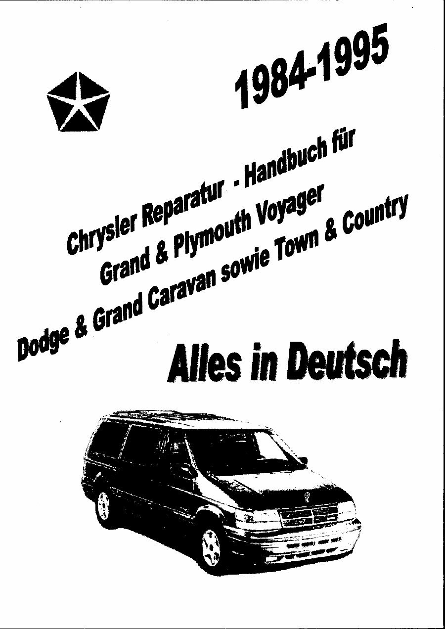 1984-1995 Chrysler & Plymouth Voyager, Dodge Grand Caravan Repair Manual preview img 1