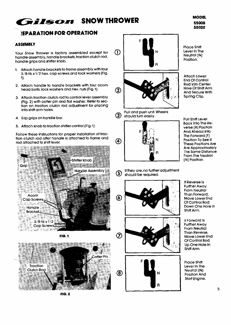 Gilson Snow Thrower service repair manual maintenance preview img 5