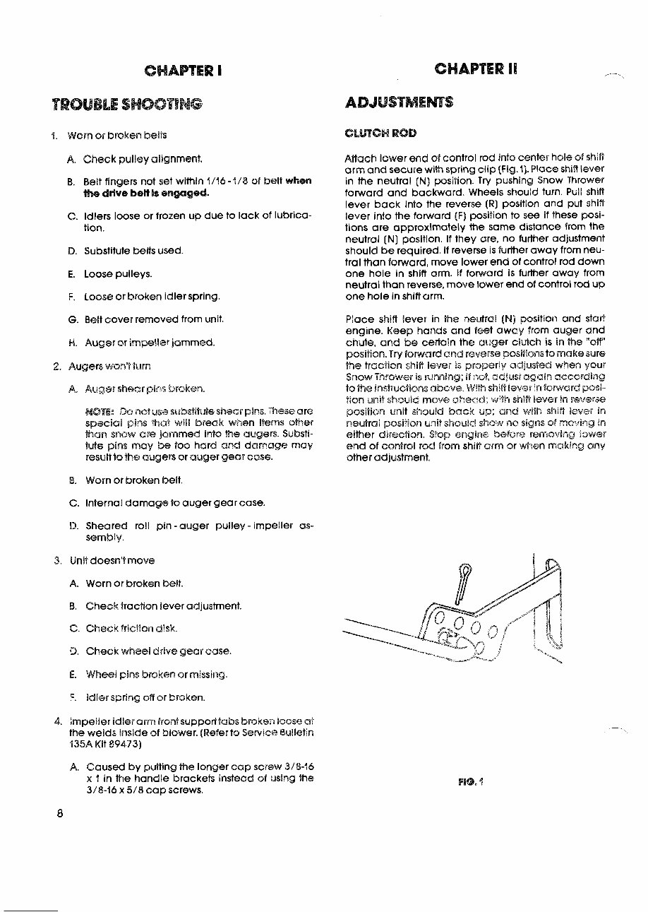 Gilson Snow Thrower service repair manual maintenance preview img 8