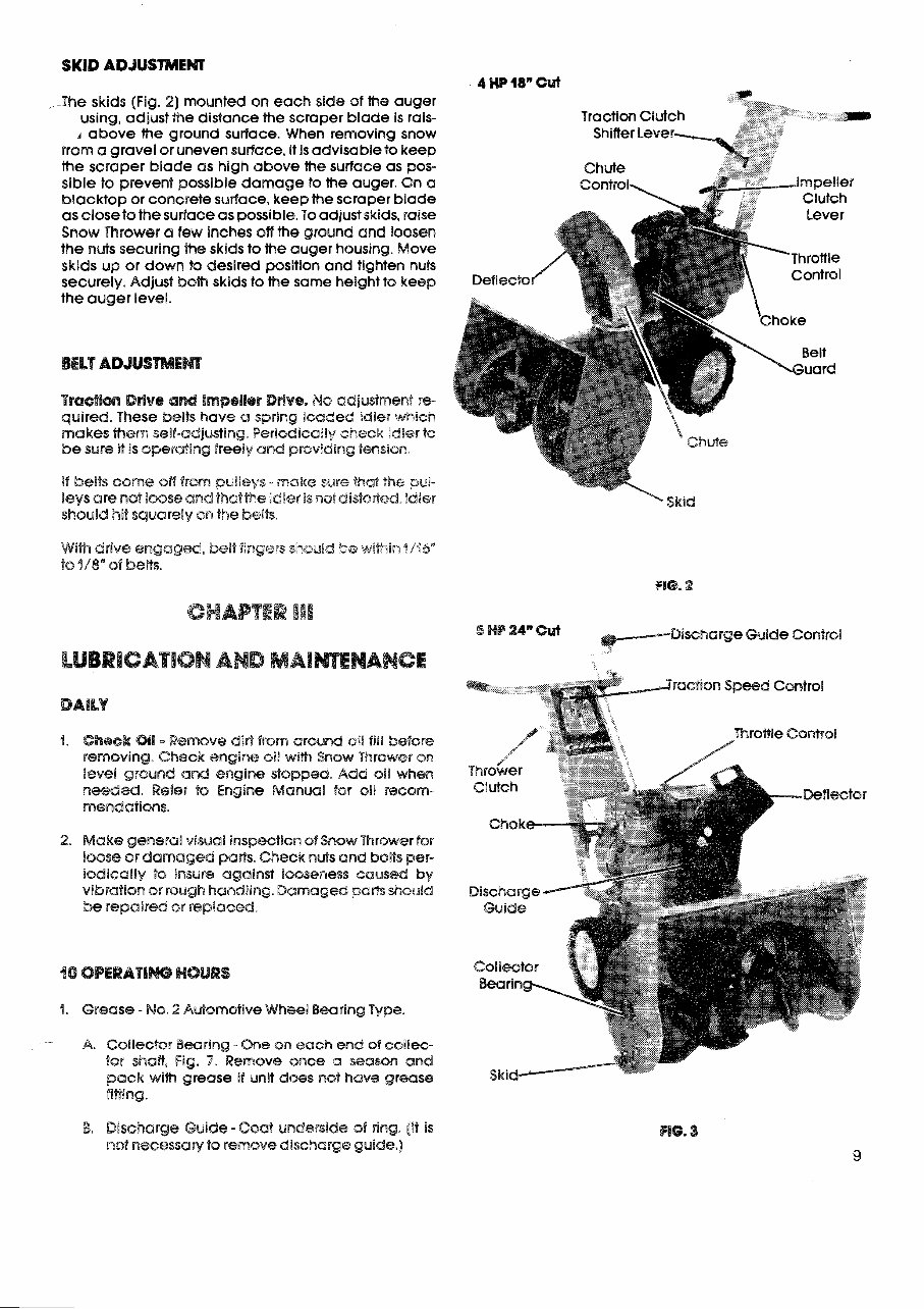Gilson Snow Thrower service repair manual maintenance preview img 9