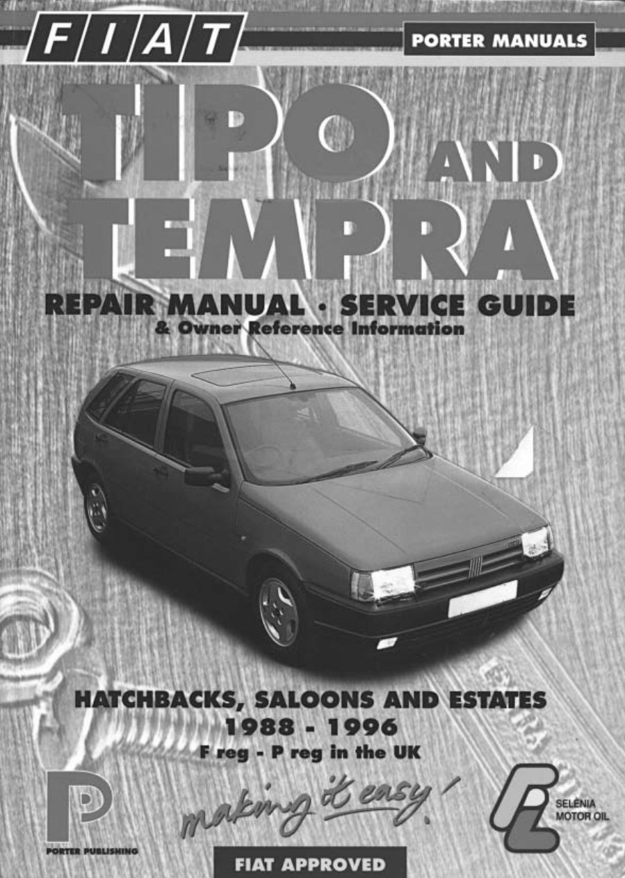1990 Fiat Tipo Service & Repair Manual preview img 1
