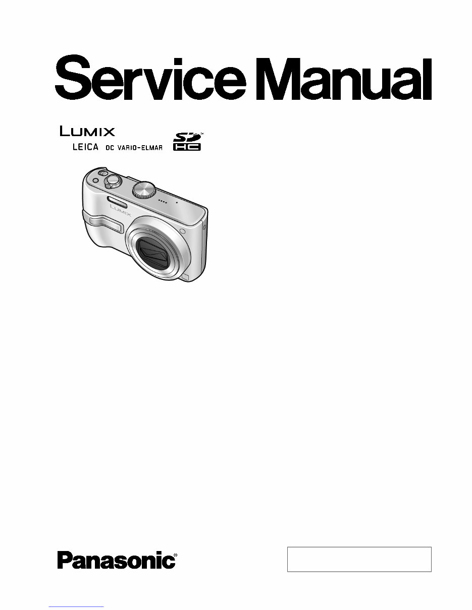 Panasonic Lumix DMC-TZ3 + TZ2 Service Manual & Repair Guide preview img 1
