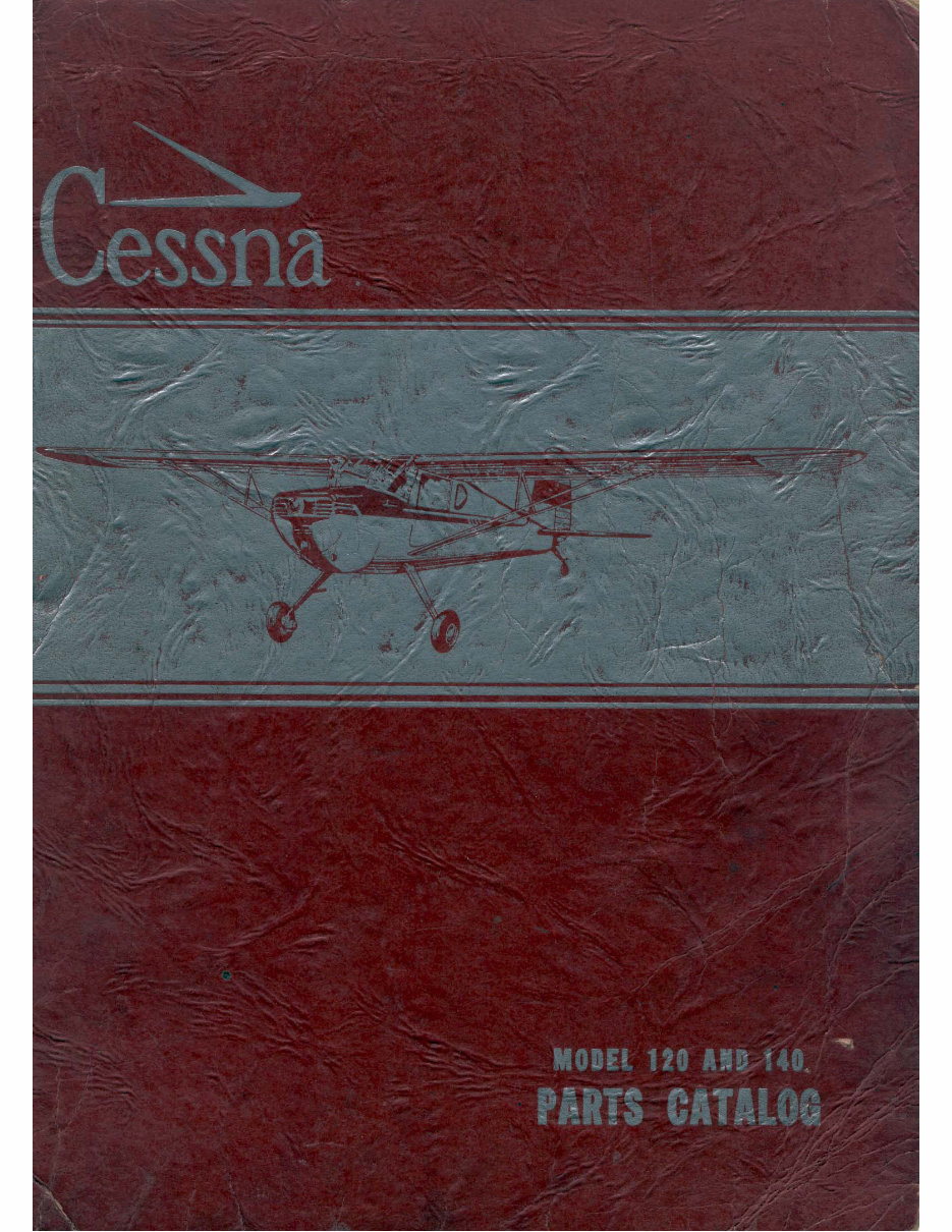 1954 Cessna 120 & 140 Parts Catalog preview img 1