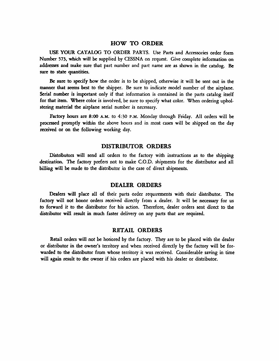 1954 Cessna 120 & 140 Parts Catalog preview img 4