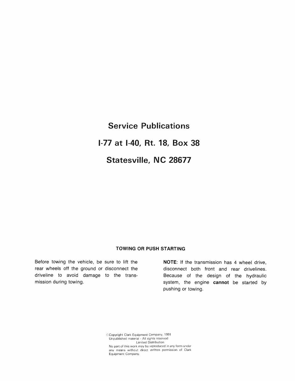 CLARK HURTH 28000 POWERSHIFT Transmission Workshop Service M preview img 2