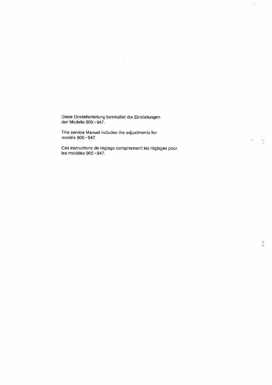 Pfaff Sewing Machines (905 to 1222) Service & Repair Manual preview img 3