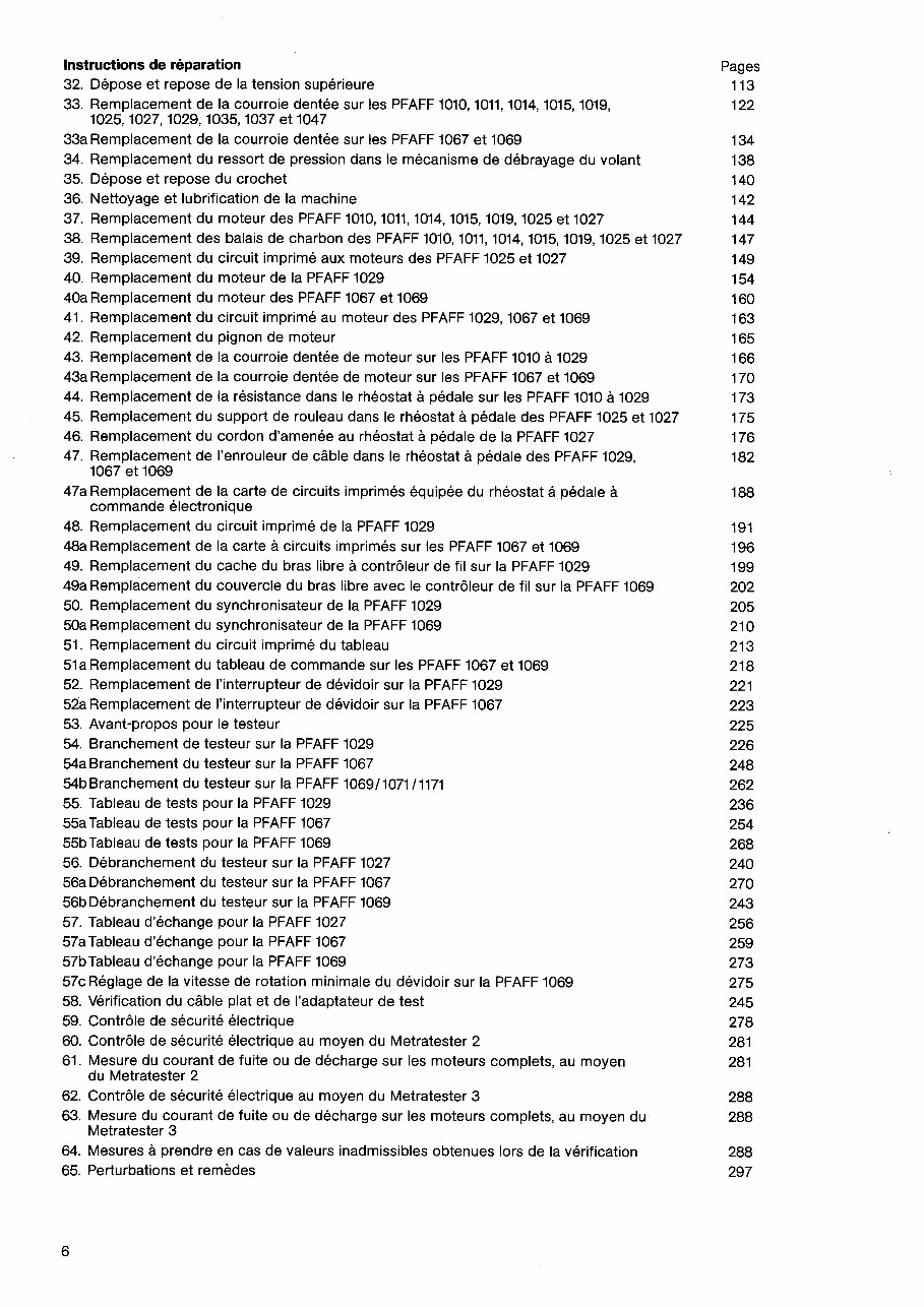 Pfaff Sewing Machines (905 to 1222) Service & Repair Manual preview img 9