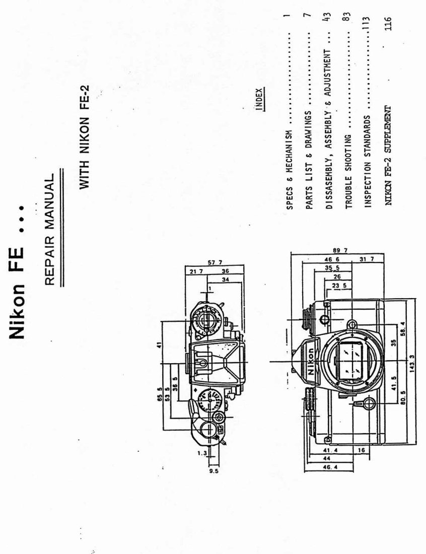 NIKON FE Service Repair Manual preview img 1
