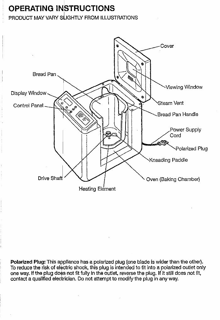 White Westinghouse Fresh Bake Breadmaker Parts Model WTR4400 Instruction Manual Recipes preview img 8