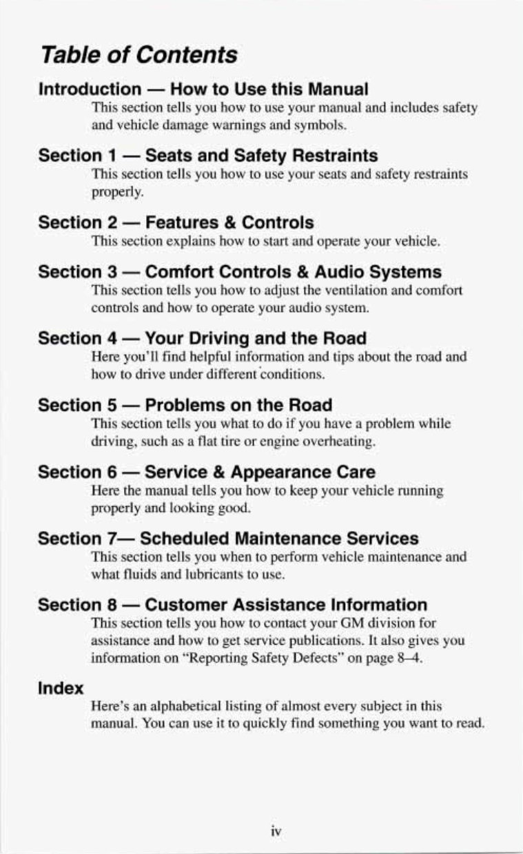 1994 GMC Jimmy Owners Manual preview img 6