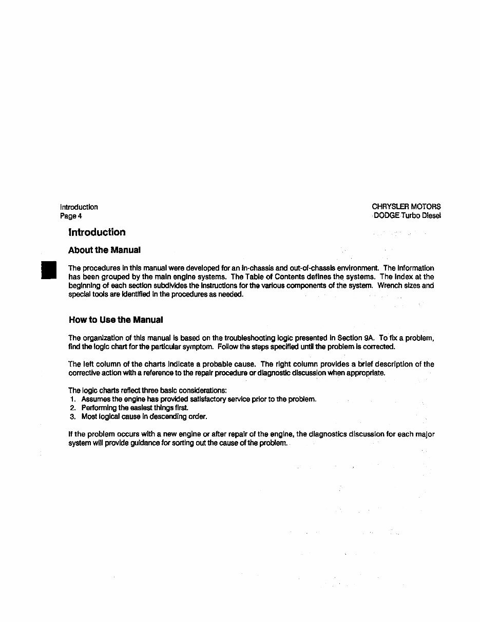 1991 Dodge Ramcharger Service & Repair Manual Software preview img 4