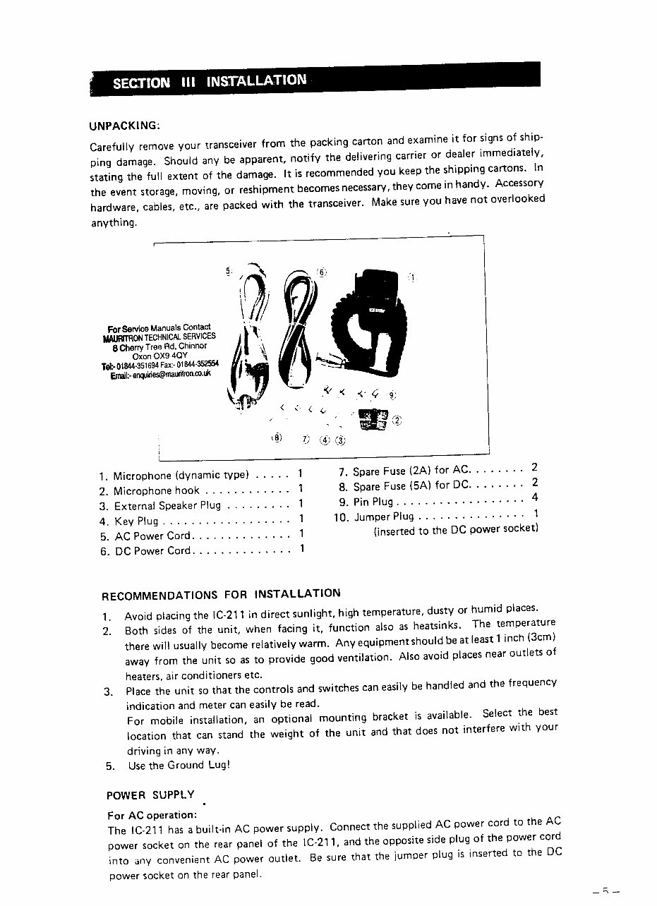 ICOM Service Manual IC 211 preview img 6