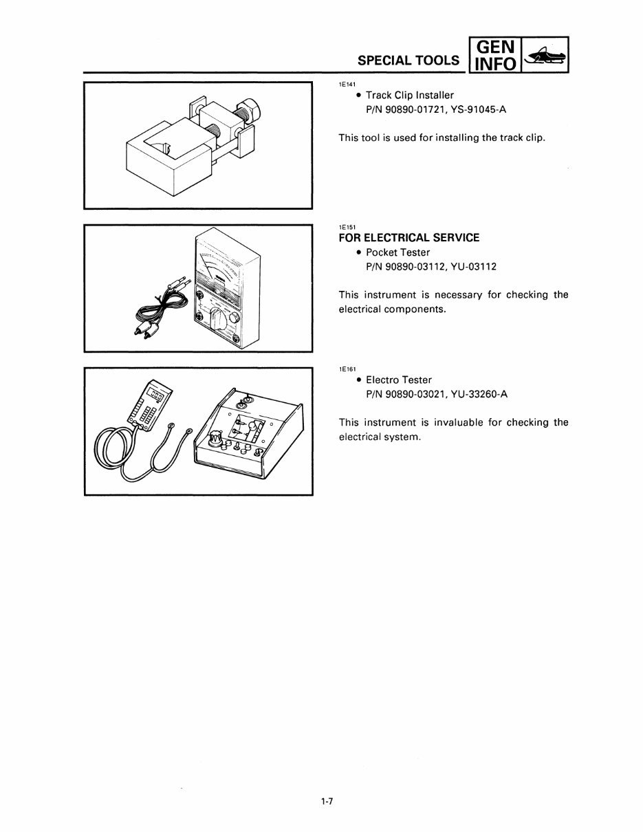 2000 Yamaha V Max 600 Deluxe (Elec. Start) Service & Repair Manual preview img 10