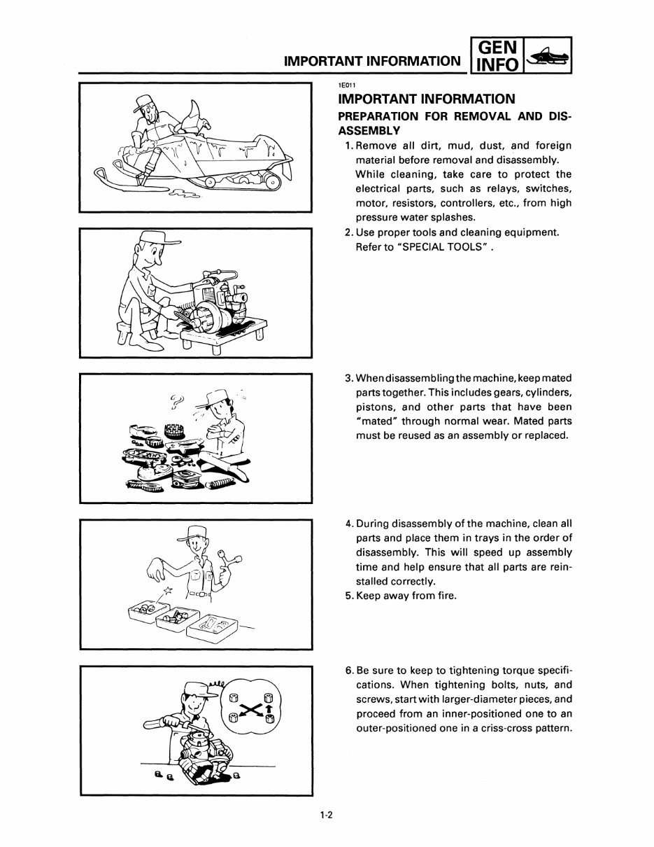 2000 Yamaha V Max 600 Deluxe (Elec. Start) Service & Repair Manual preview img 5