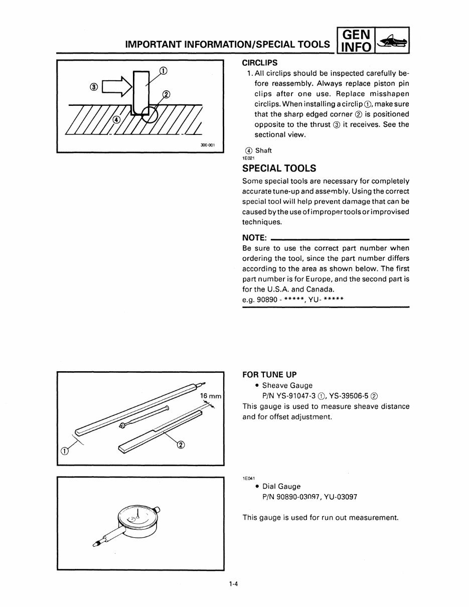 2000 Yamaha V Max 600 Deluxe (Elec. Start) Service & Repair Manual preview img 7