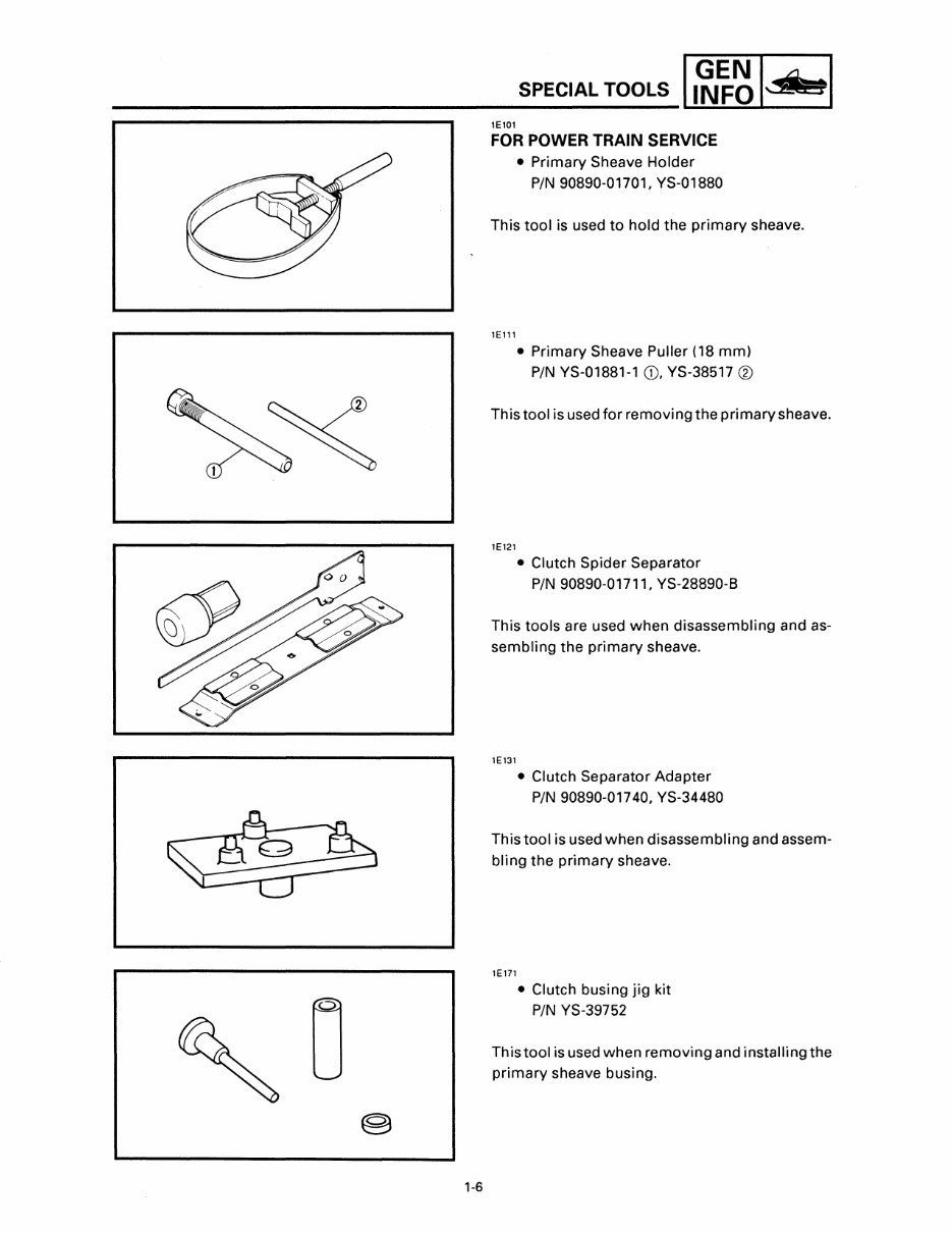 2000 Yamaha V Max 600 Deluxe (Elec. Start) Service & Repair Manual preview img 9
