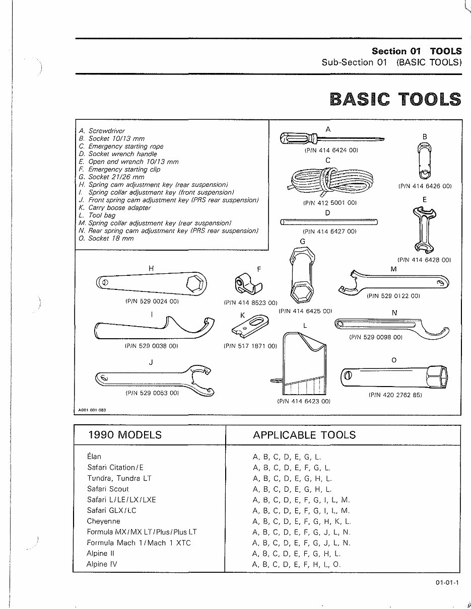 1990 Ski-Doo Tundra LT Factory Service & Work Shop Manual preview img 9