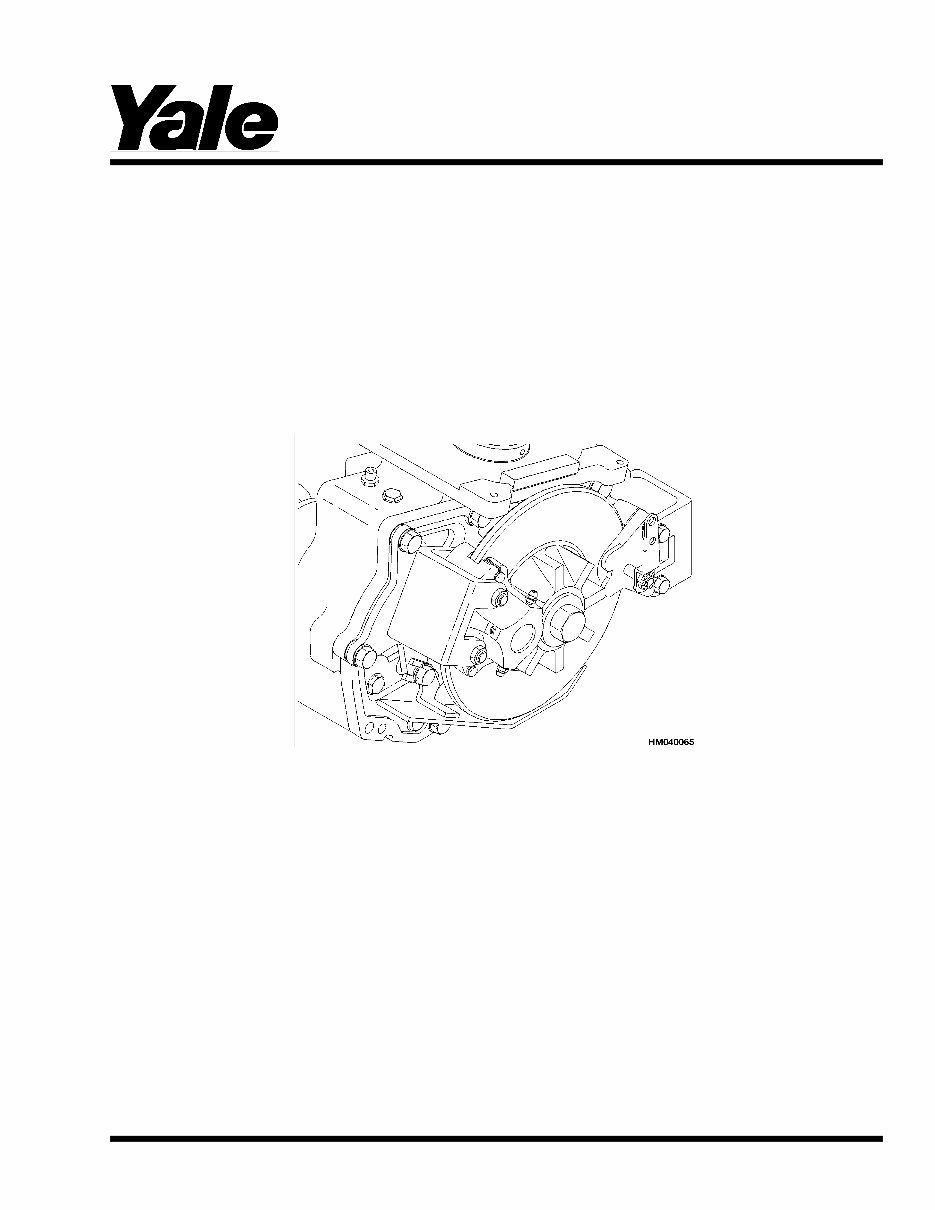 Yale E807 Electric Forklift Truck Service & Repair Manual preview img 1