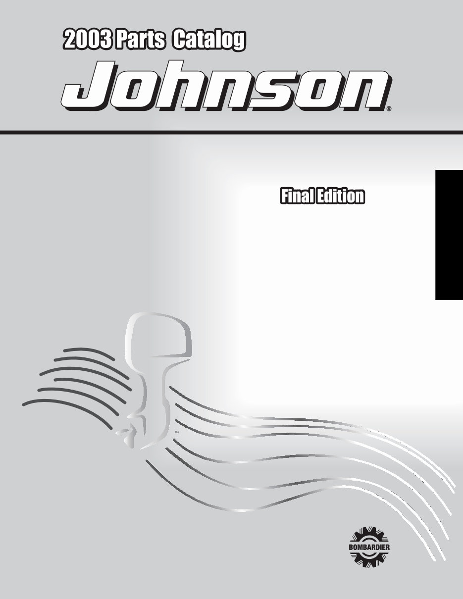 2003 Johnson Evinrude 90HP, 105HP, 115HP 2-Stroke Parts Catalog Manual preview img 1