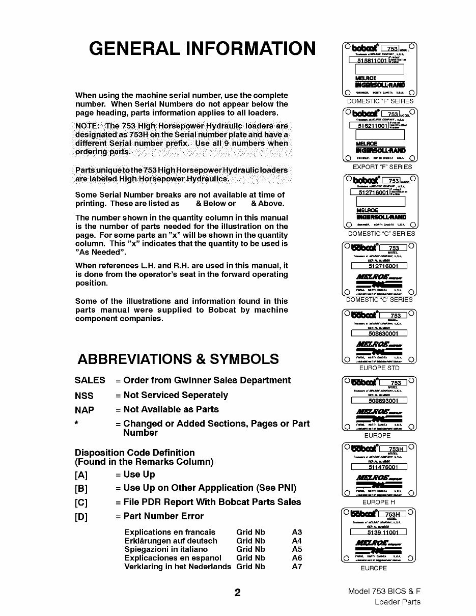 Model 753F Skid Steer Loader Parts Catalog preview img 10