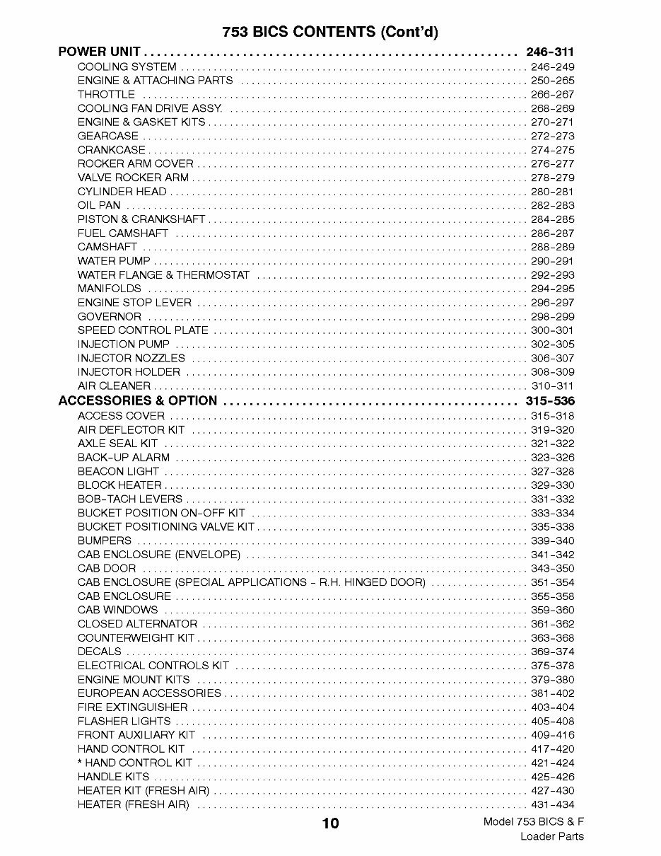 Model 753F Skid Steer Loader Parts Catalog preview img 4