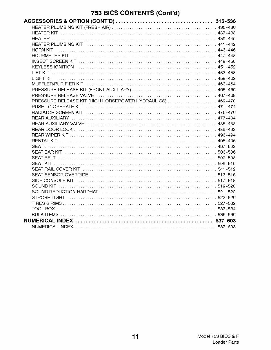 Model 753F Skid Steer Loader Parts Catalog preview img 5