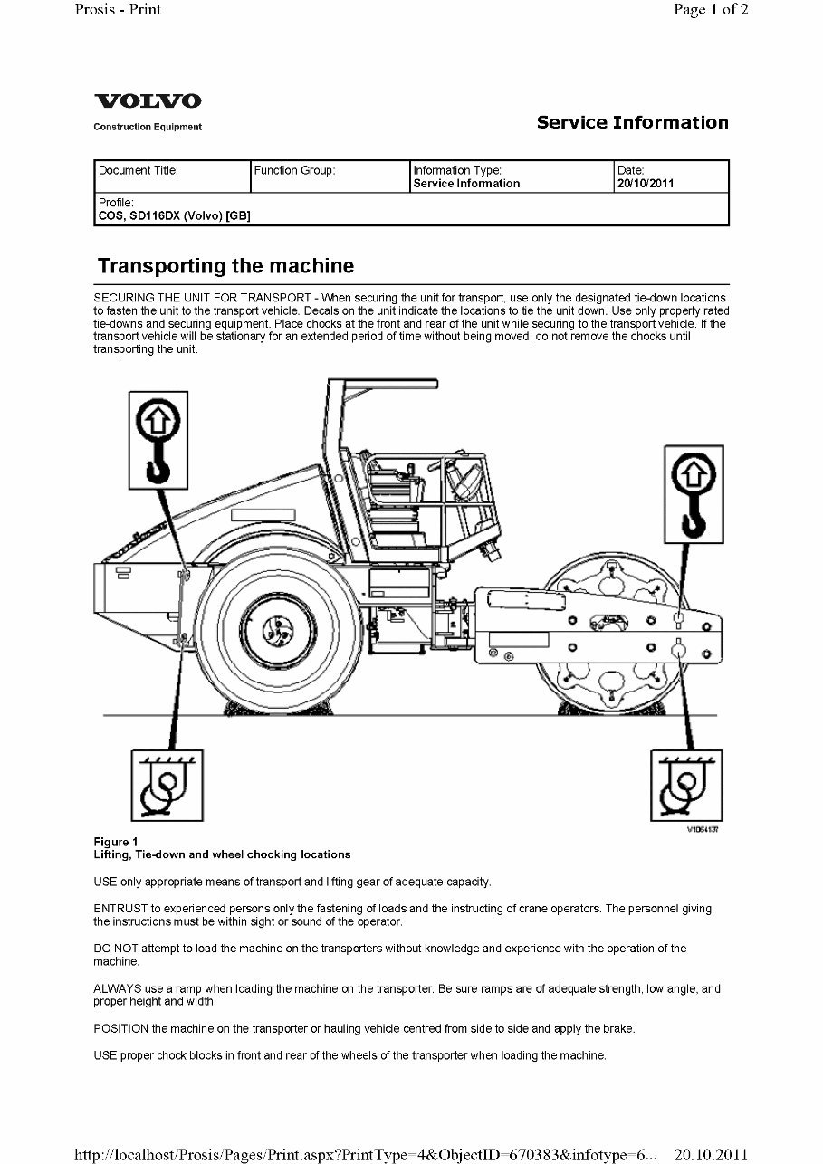 VOLVO SD116DX SINGLE-DRUM ROLLER Service Repair Manual preview img 2