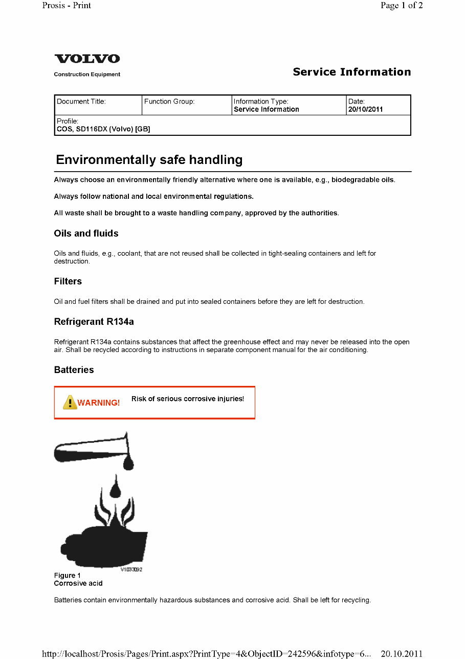 VOLVO SD116DX SINGLE-DRUM ROLLER Service Repair Manual preview img 8