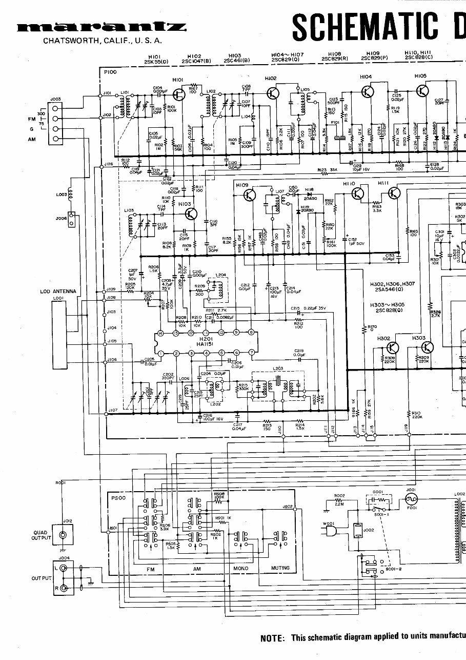 Marantz Model 104 Service Manual & Schematics preview img 1