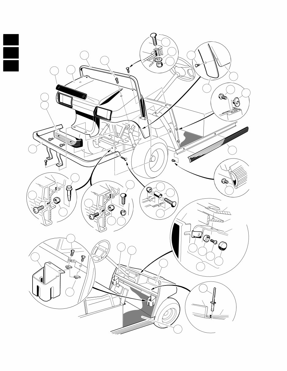 2000 Club Car Carryall Turf Plus I II VI Illustrated Parts List preview img 10