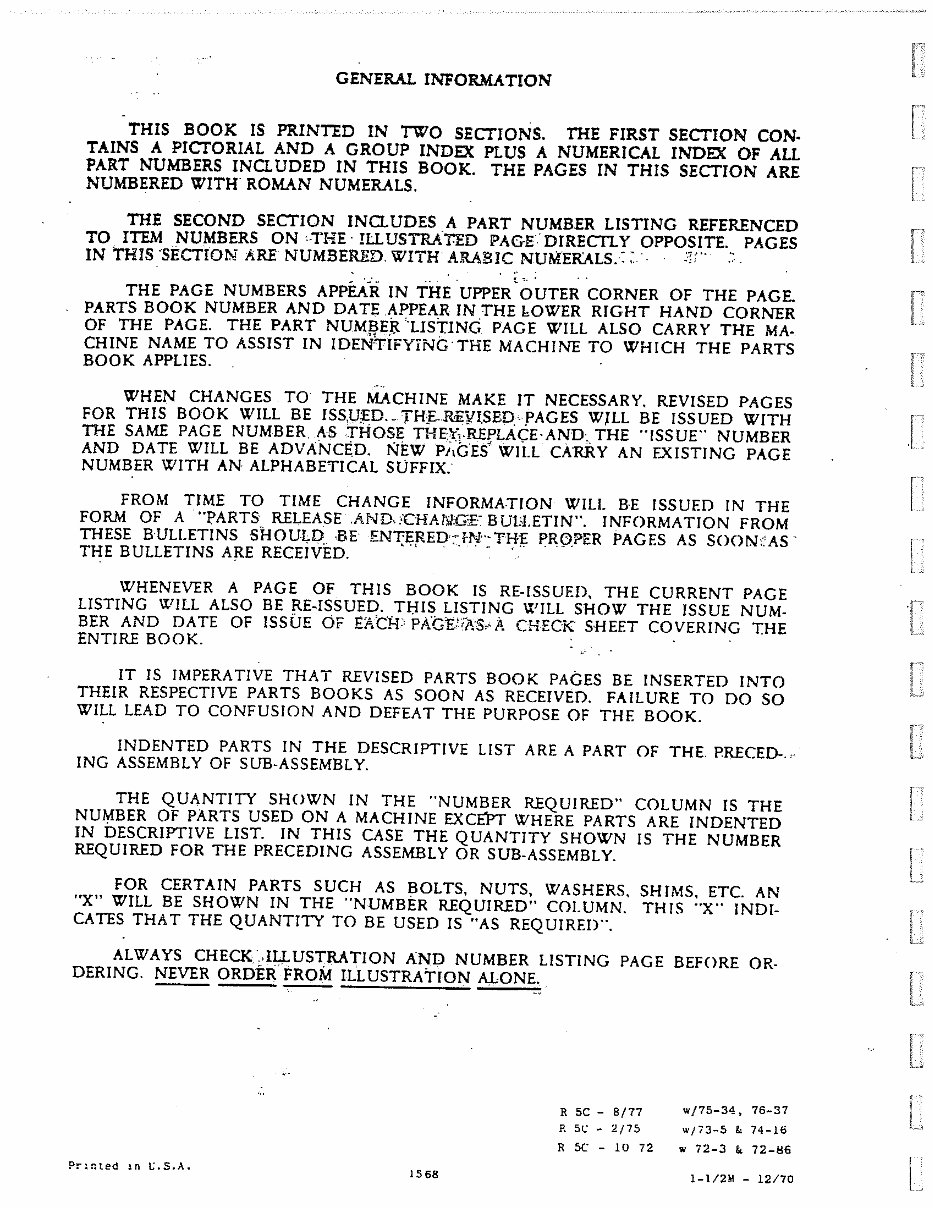 Massey Ferguson MF 33 Tractor Wheel Loader Parts Manual preview img 4