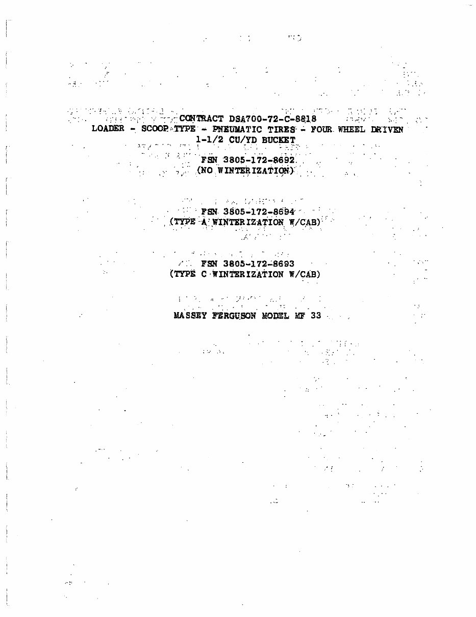 Massey Ferguson MF 33 Tractor Wheel Loader Parts Manual preview img 5