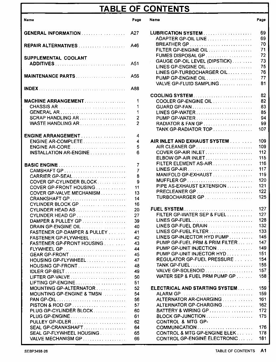 Cat 938G II parts manual preview img 9