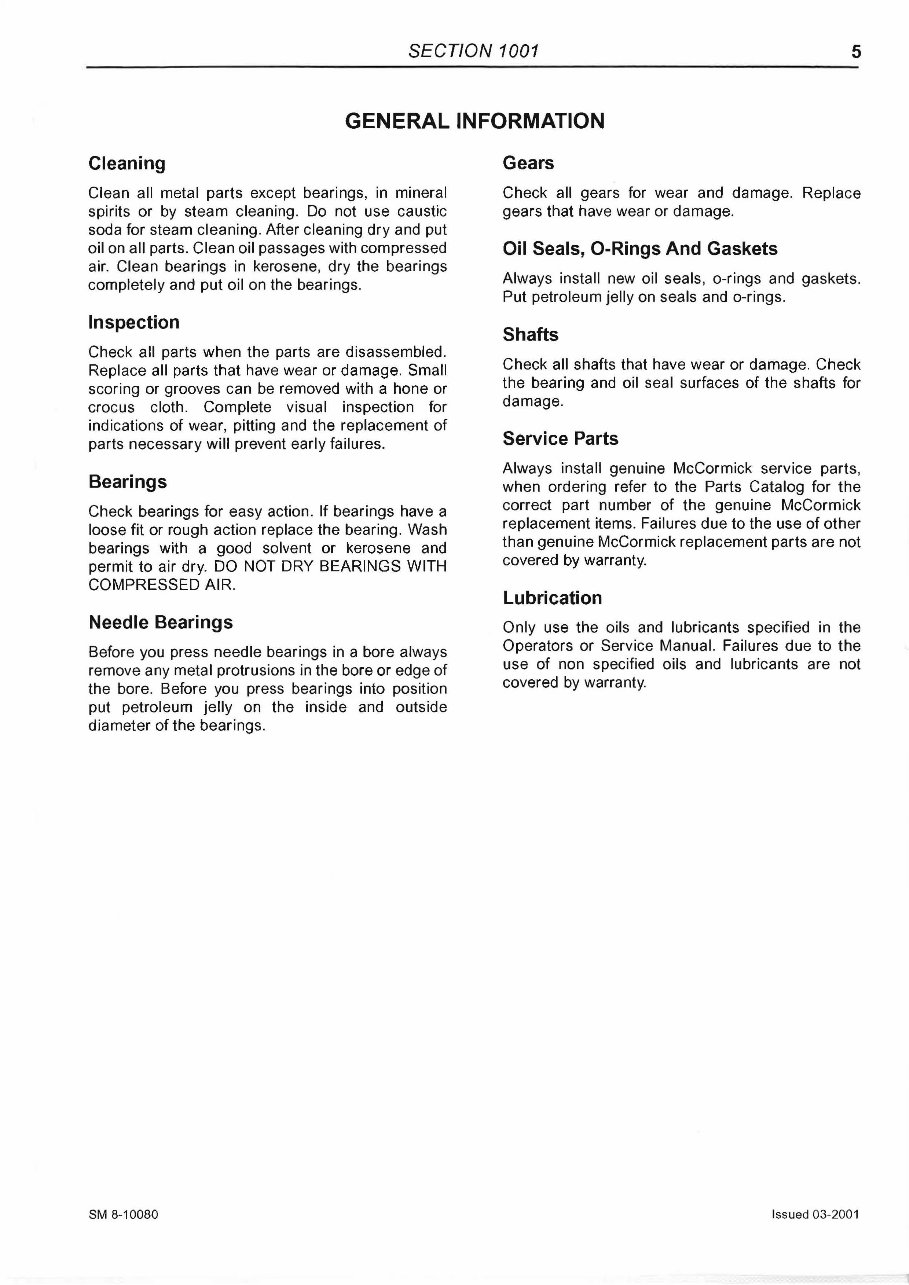 McCormick CX - CX50 CX60 CX70/75 CX80/85 CX90/95 CX100/105 Tractor Factory Service Repair Manual - IMPROVED - preview img 9