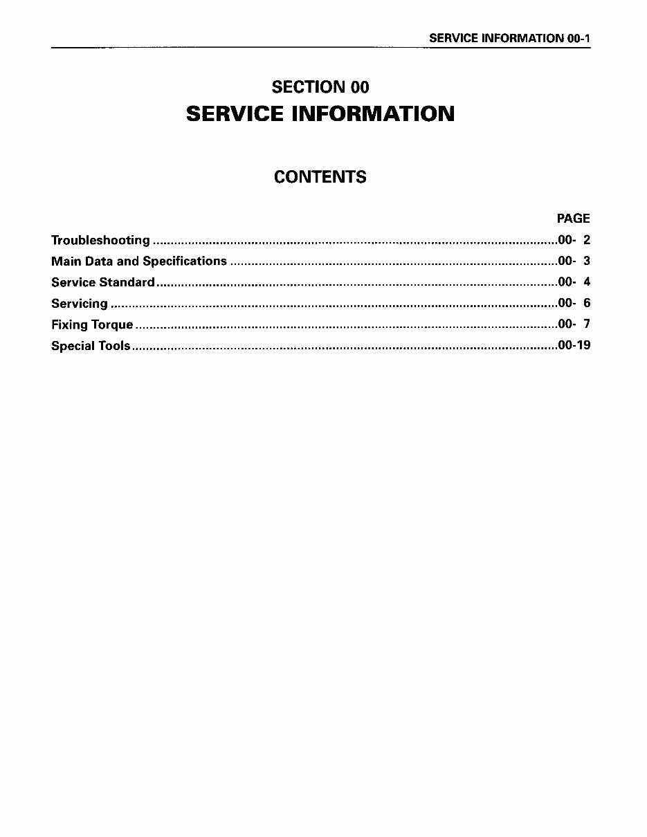 ISUZU 1999-2001 ELF (N-Series) Workshop Repair & Service Manual preview img 4