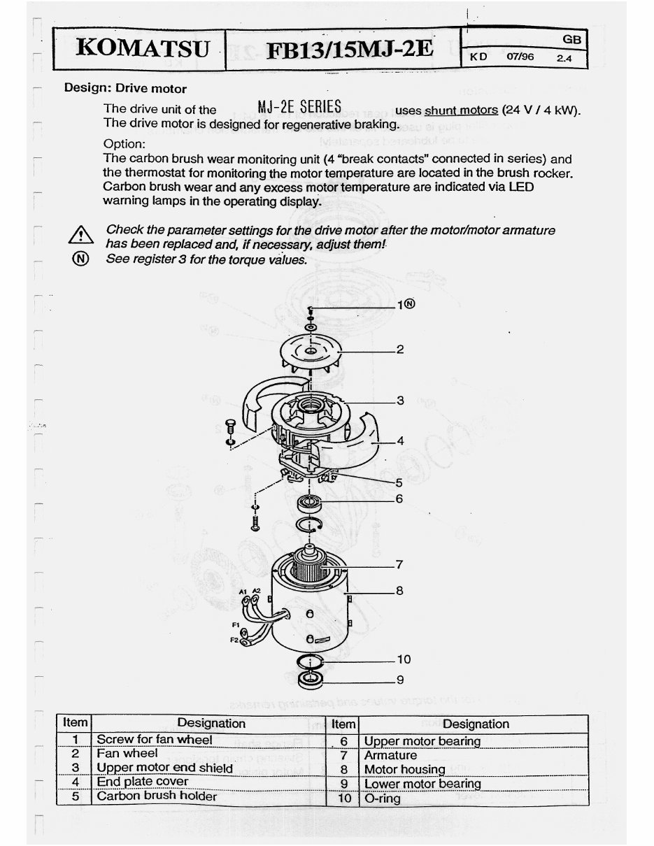 Komatsu FB13/15MJ-2E Forklift Trucks Service Repair Manual preview img 5