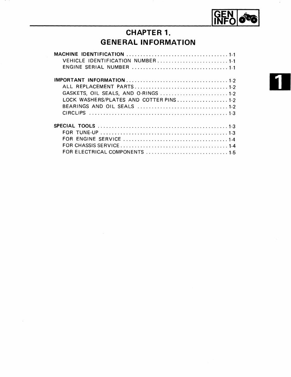 1988 Yamaha BIG Wheel (80cc) Service Repair Maintenance Manual preview img 6