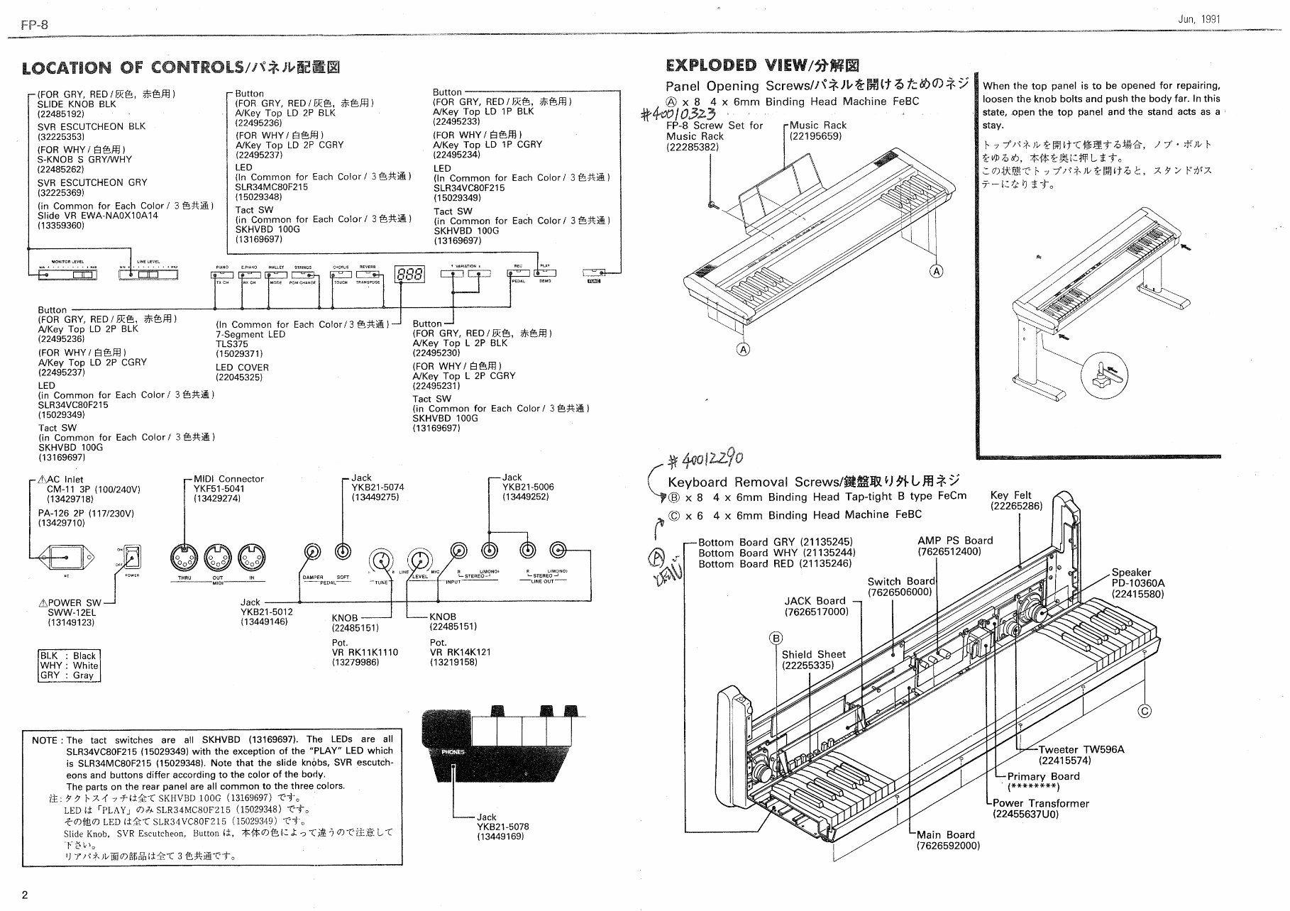 Roland fp8 fp-8 fp 8 complete service manual preview img 2